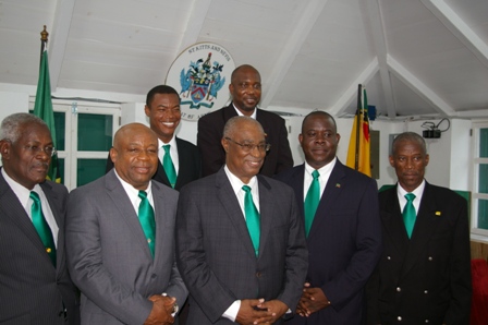 Nevis Island Cabinet in the Chambers of the House of Assembly